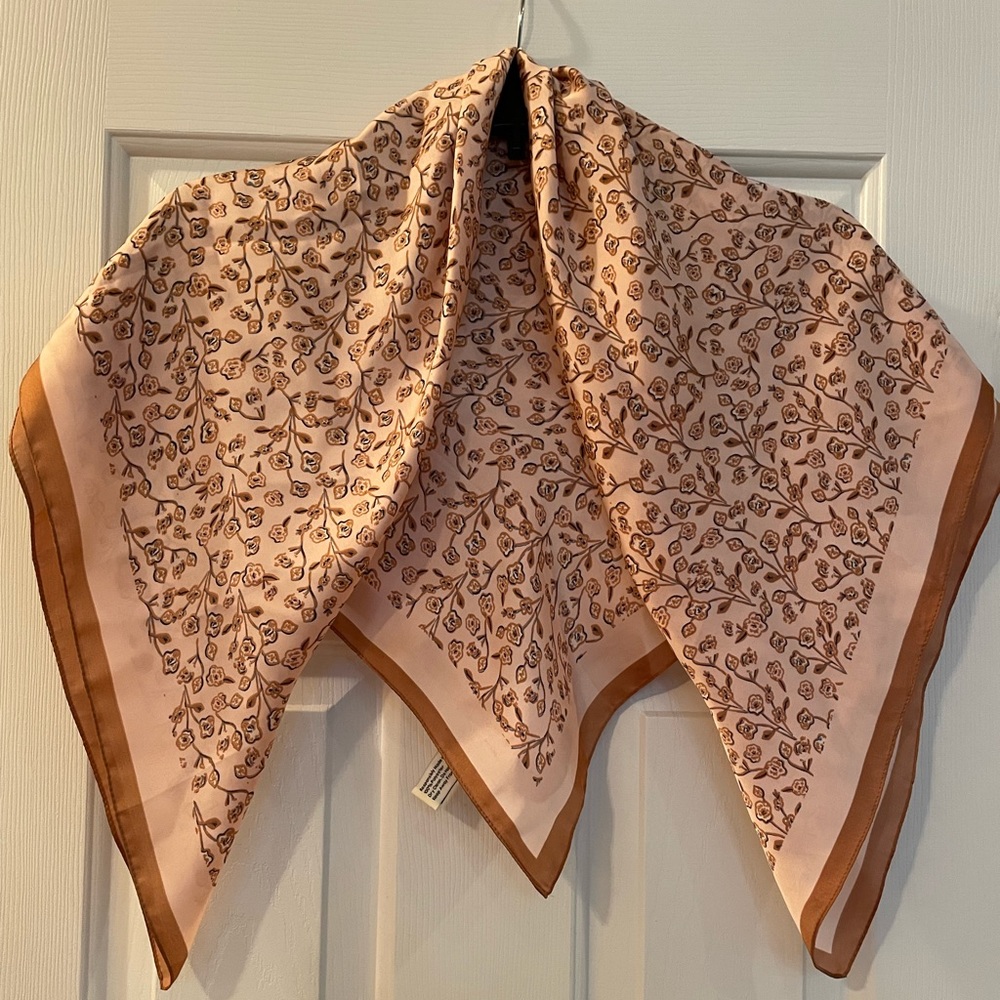 Beautiful floral square scarf